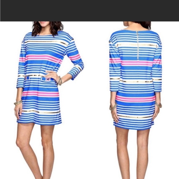 Robe D'été Sans Manches Lilly Pulitzer Taille 8 Motif Fleurs Tiki - Excellent état